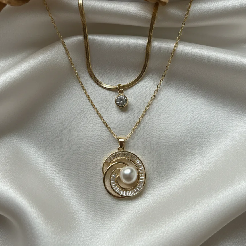 Anto tarnish Double Layer Neklace